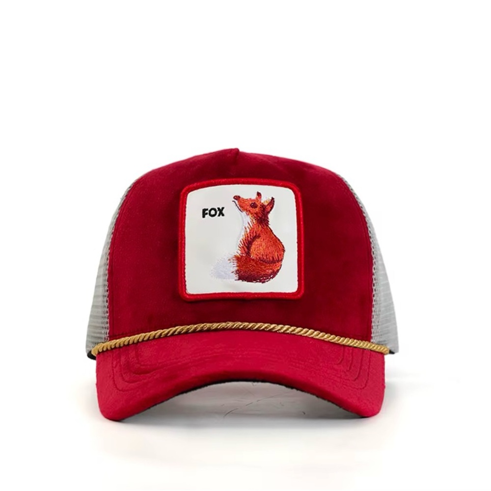 Fox Kids Red and White Trucker Hat